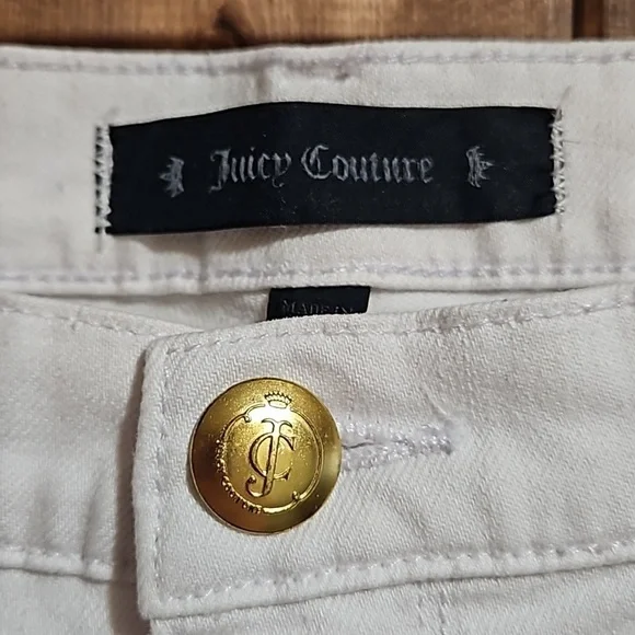 Juicy Couture White Mid Rise Skinny  Stretch Jeans Size 29 - Picture 5 of 16